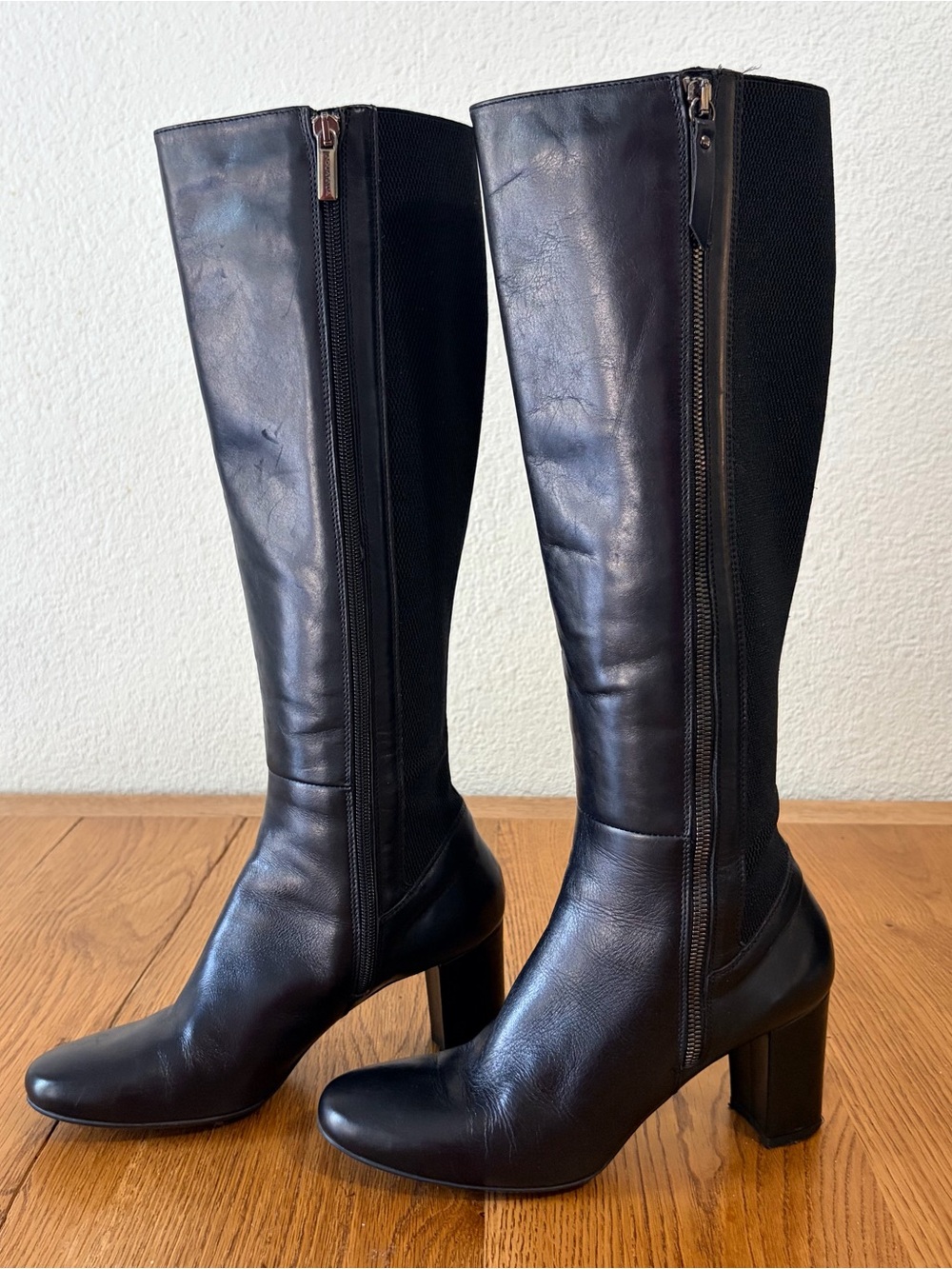 Aquatalia Leather Knee High Boots